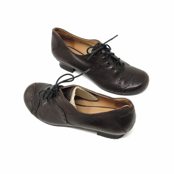 EU Size 37 MARC Soft Walk Brown Leather Lace Up Flats - Picture 6 of 6